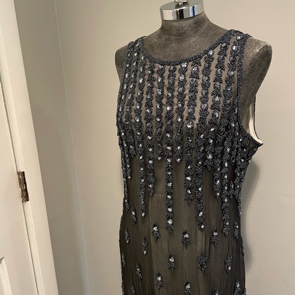 Landmark Vintage Beaded Evening Gown Size Large - Picture 8 of 15